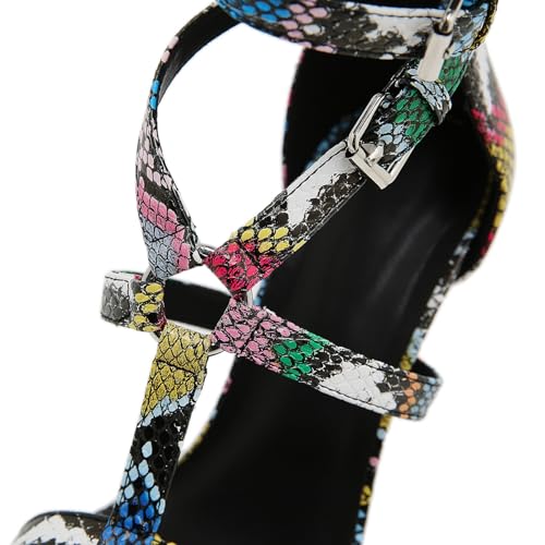 Image of STUPMARY Women Peep Toe Sandals Cut-outs Cross-tied Lace Up High Heeled Gladiator Sandals Zipper Over The Knee Bootie Summer