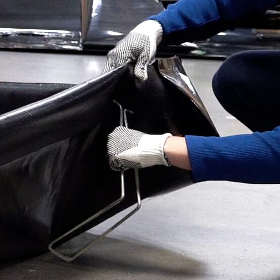 Black Diamond L-Bracket Spill Containment Berm, 4'x8'x1', Black Polyethylene, Waterproof, Simple Setup, Rugged, Chemical, Rip, Tear, and Puncture Resistant