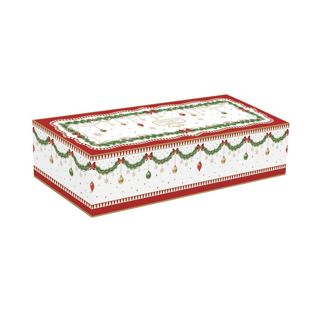 EASY LIFE SET APERITIVO 3 CIOTOLINE SU VASSOIO 34 X 12 CM - MAGIE DE NOEL