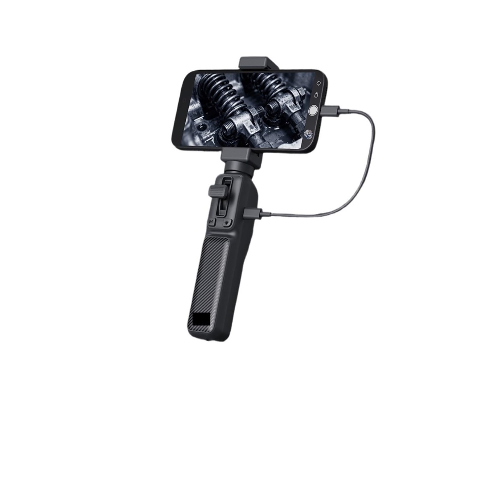 Endoscopio, Cámara endoscópica articulada HD 1080P Tipo C boroscopio Giratorio bidireccional de 360° 8 LED IP67 Resistente al Agua