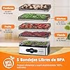 Deshidratador de Alimentos 240W Aigostar Crispy, Deshidratador con 5 Bandejas Altura Regulable, Pantalla LED, Temporizador 99H y Temperatura Ajustable, Deshidratadora de Frutas y Verduras, Sin BPA #4