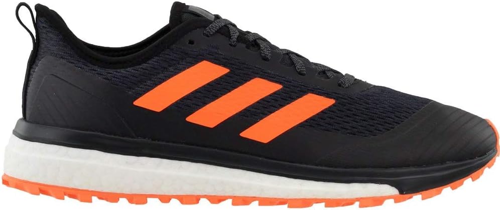 adidas Men's Response Boost Trail Running Boot - Black/Hi-res Orange/Hi-res Blue, 10.0