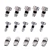 Wire Connectors Set - Pack of 15 Low Voltage Solderless Wire Connectors with No Wire-stripping Required for Mid-span Branching Wires Connection 20/22 AWG Cable By brightfour