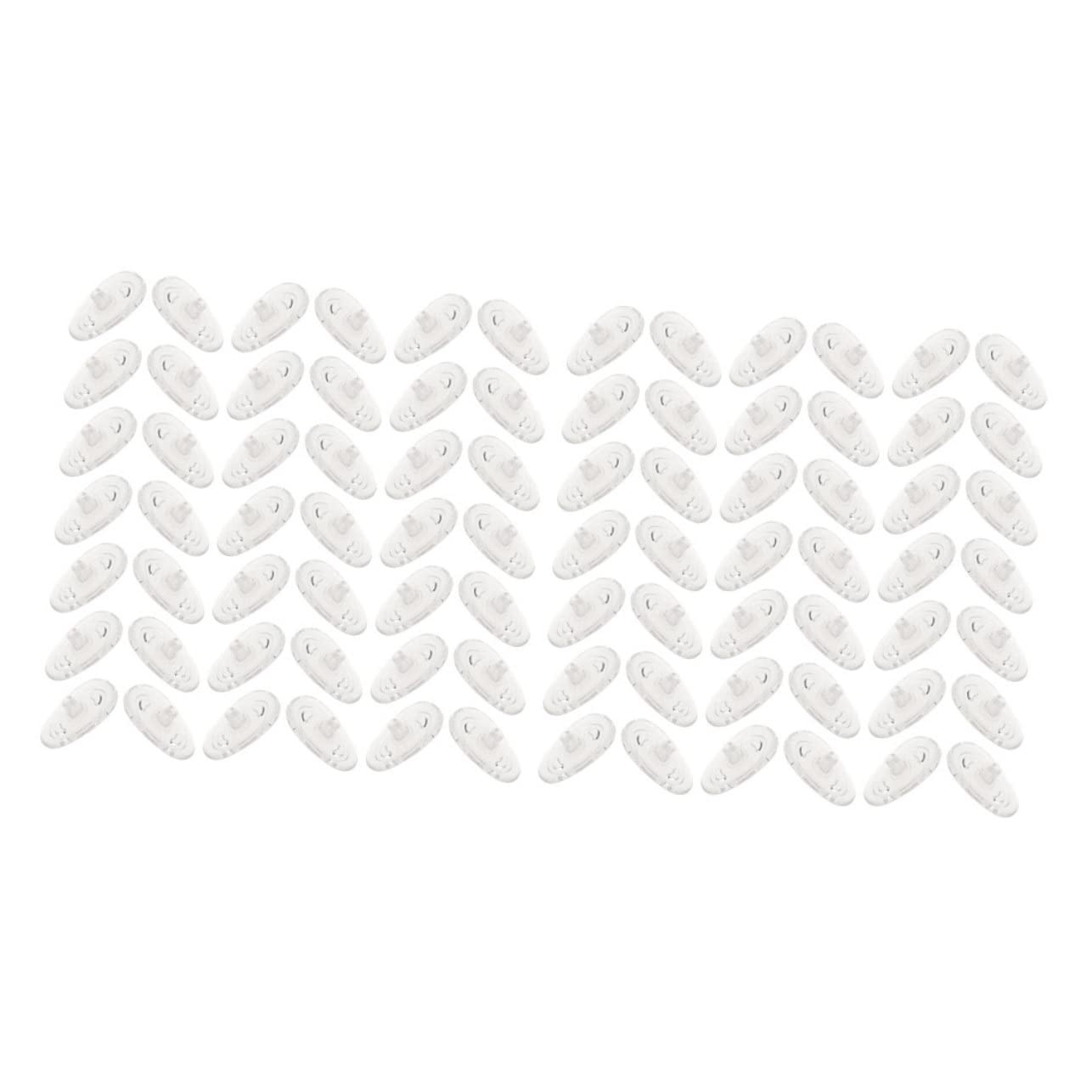 Healeved 5er-set Nasenpads Mit Weichem Klebstoff – Ersatz-nasenpads Für Brillen Bequeme Nasenpads Aus Silikon Für Brillen 100 Paar X 5