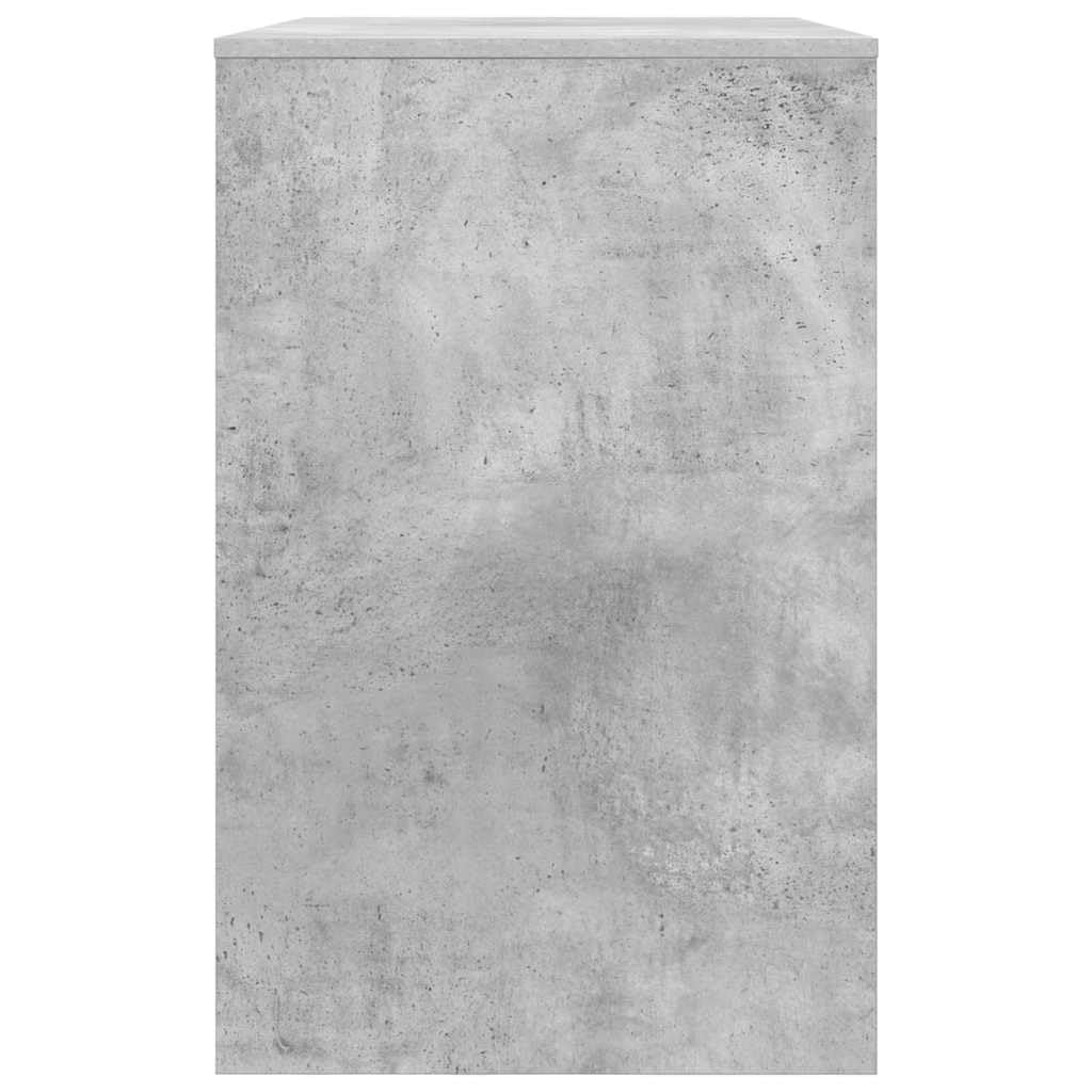 Scrivania in cemento grigio, 100 x 50 x 78 cm, materiale in legno, robusta scrivania per computer per casa, ufficio, design moderno, versatile