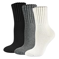 3 Pairs, Black+ivory+dark Grey