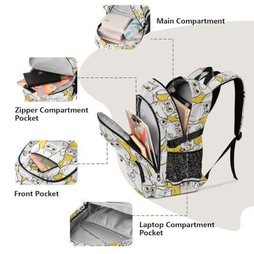 Mochila para laptop con estampado exótico de alta definición 5
