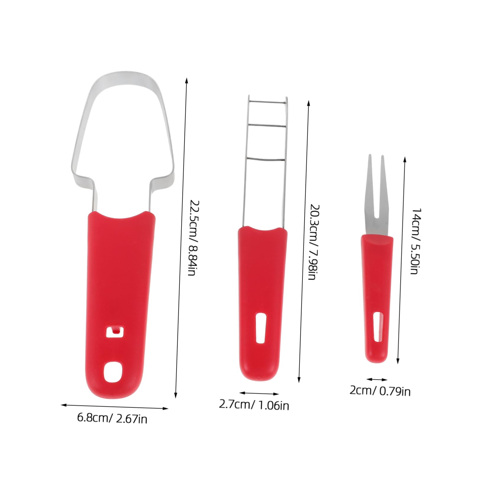 STOBAZA 1 Set Stainless Steel Watermelon Cutter Slicer Tool Creative Multi Purpose Fruit Divider for Effortless Slicing of Watermelon Cantaloupe and More for Summer Parties