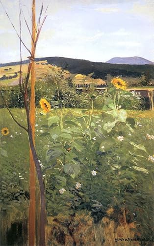 Tableaux Tournesols Jacek Malczewski ARToPHIIU impression murale abstraite 60x90cm