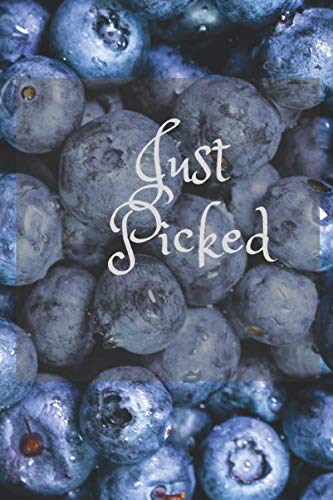 Just Picked: Image of Blueberry, Journal, Diary (110 Pages, Blank, 6 x 9)