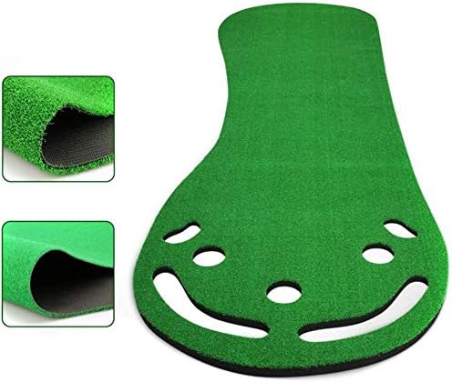 ゴルフ練習用パターマット ゴルフぱたー練習マット 滑り止めベース90 300cmのゴルフグリーン練習マット Clipartoホームオフィスポータブル ゴルフ練習のためのゴルフパッティングマット ゴルフショット用マット ベクターイラスト 贈物