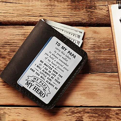 Papa Fathers Day Wallet Card Gifts, Papa Gift Cards from Grandchildren Granddaughter, Papa birthday Christmas Ideas - Image 6