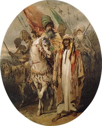 Impressions d'art mural L'avancée arabe Preziosi poster vintage 60x90cm