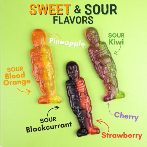 Haribo Crazy Skeletons Gummy Candy, Halloween Treats, 4 oz, Pack of 3 - image 4