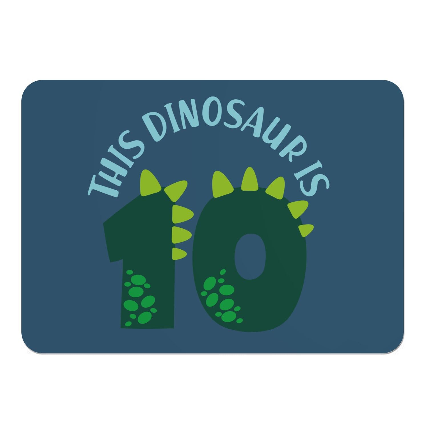 Napperons souples dessous liège bleu dinosaure grand format protège table