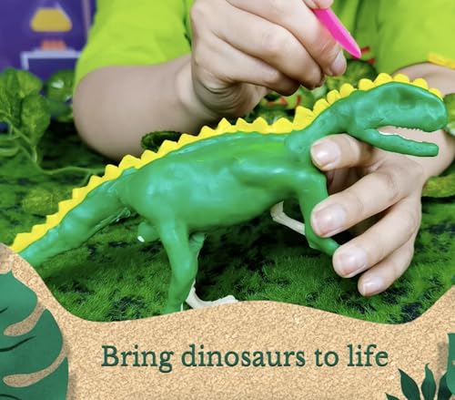 Camp Curriculum SR21412 The Ultimate Dinosaur Activity Kit With Slime, Paint, And Diy Soap Making Set. Fun Education Science Set thumb #1