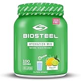 BioSteel Hydration Mix - Sugar Free, Essential Electrolyte Sports Drink Powder - Lemon-Lime - 100 Servings