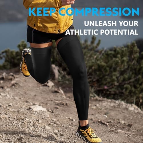 KEKING Full Leg Compression Sleeves, 20-30mmHg Graduated, Unisex, Running - 3