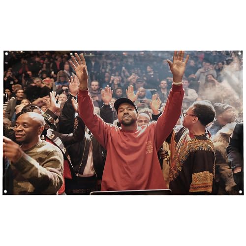 Banger - Kanye West Life of Pablo Hands in The Air Flag Banner Tapestry 3x5 Feet College Dorm