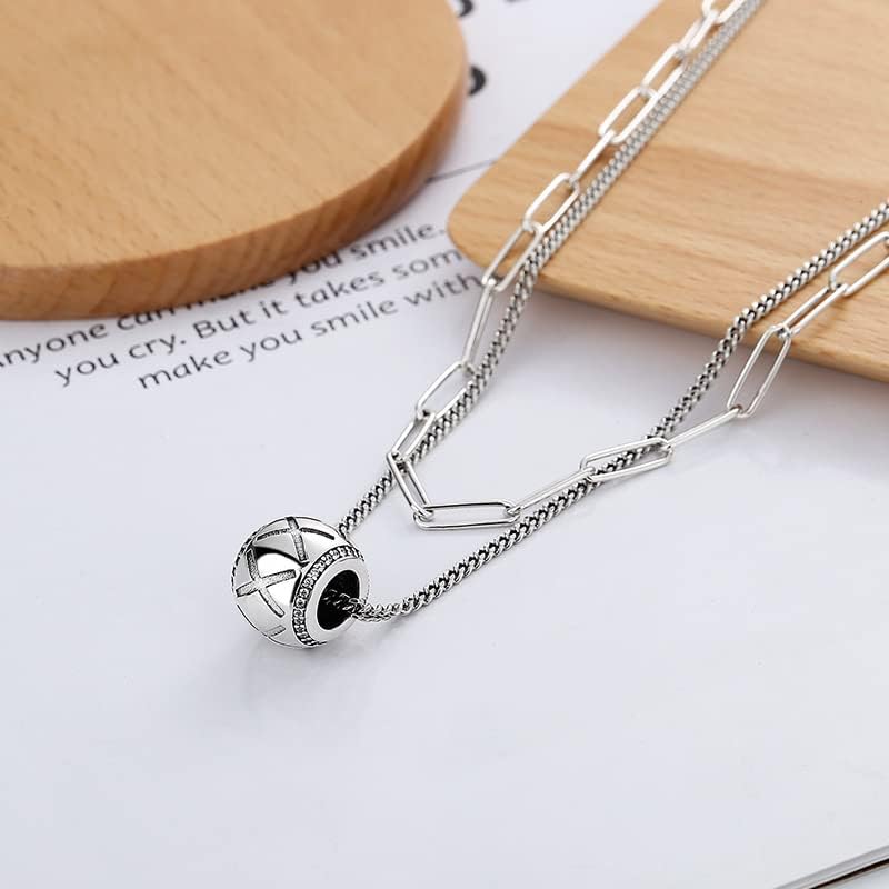NONNYL S925 Necklace Gift for Women Wife, Womens Pendant Jewelry Wedding Anniversary, Sterling Silver Girlfriend Birthday Gifts for Her, Pendants Necklaces for Christmas Mom Gifts