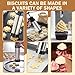 Imagen de Pynzeka Biscuit Maker Máquina de Hacer Galletas con 13 Plantillas y 8 Boquillas para Churros Galletas y Decorar Postres