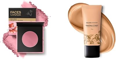 Berry Blush - Love Vibes Only 03, 4g & Tinted Moisturizer - Peaches N Cream - Beige 02, 35g