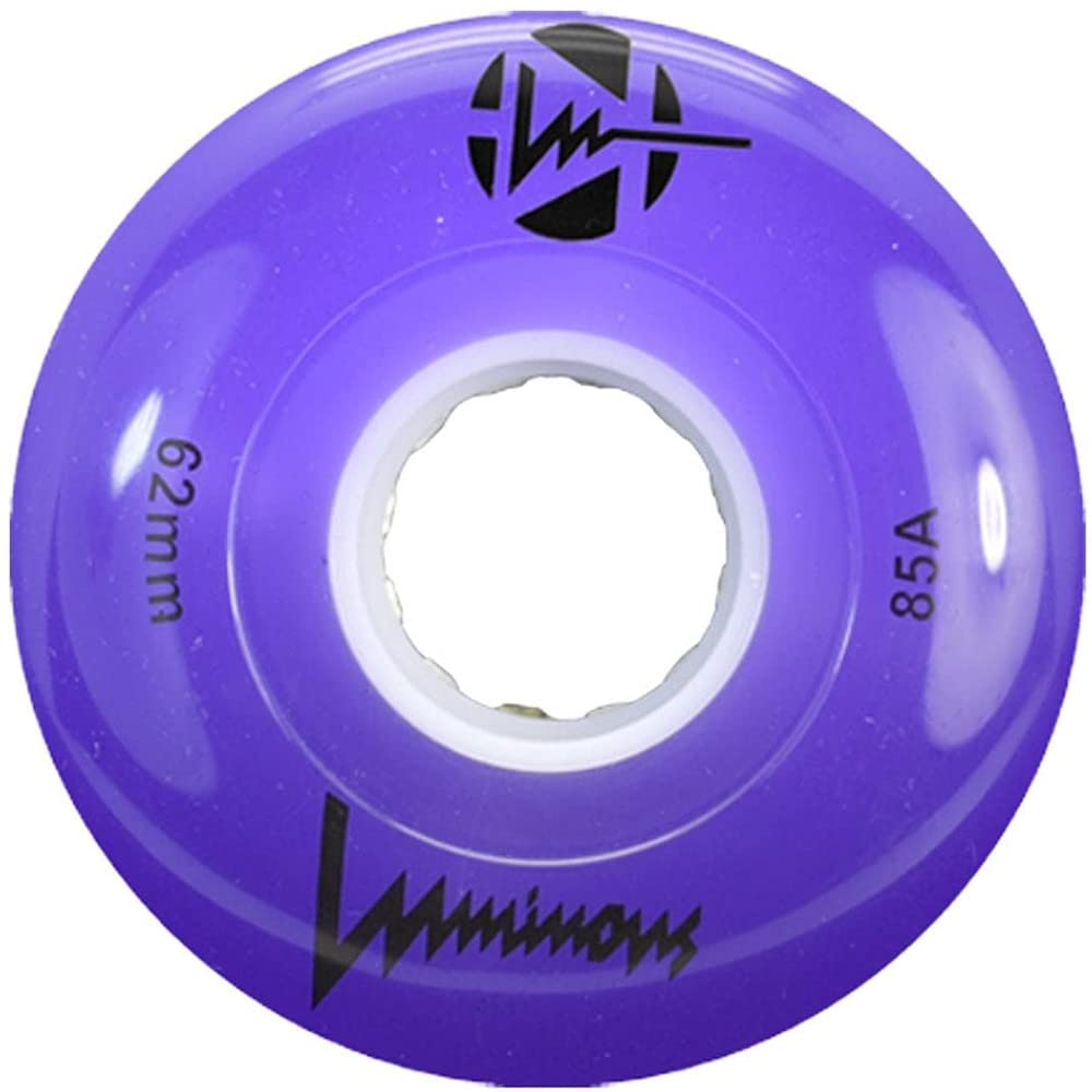 4 Roues LED Pour Patins à Quads - 58mm, Dureté 82A | Lumière Colorée