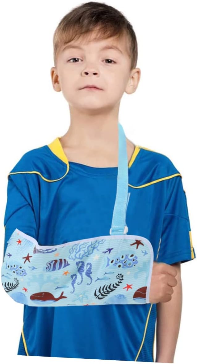 3pcs Children's Forearm Sling Broken Arm Sling Arm Sling for Elbow Injury Arm Support Sling Arm Immobilizer Strap Suspend Wrist Elbow Sling Boy Protective Gear Medical/798