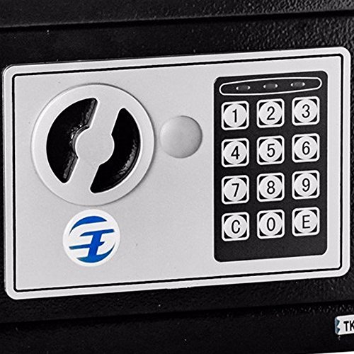 Cofre Aço Fechadura Eletrônica Senha 23x17x17cm Avb E17st