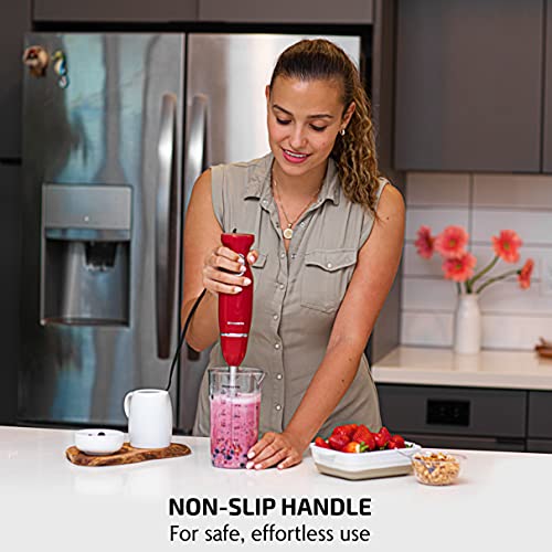 image for OVENTE Immersion Hand Blender, 300W Electric Handheld Portable Stick M