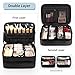 Extra Large Makeup Case, Professional Makeup Artist Traveling Bag, Double Layer XL Makeup Travel Case Organizer for Artist Nail Technician Hairstylist Crafters with 2 Detachable Pouch & Shoulder Strap
