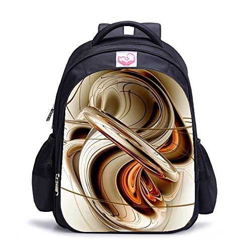 Mochila escolar unisex de paisaje abstracto y 41x28x12 cm para estudiantes 1