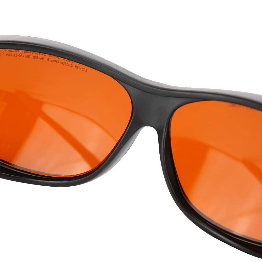 Sonew Lunettes de sécurité rouges, OD4 + OD6 + 190-540NM 800-1700NM Lunettes de protection Lunettes de sécurité Lunettes de protection de travail Protection des yeux Protection visuelle des yeux