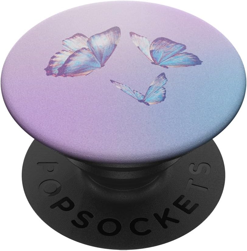 PopSockets Phone Grip, Butterfly PopSocket- 90's Butterflies PopSockets PopGrip for MagSafe
