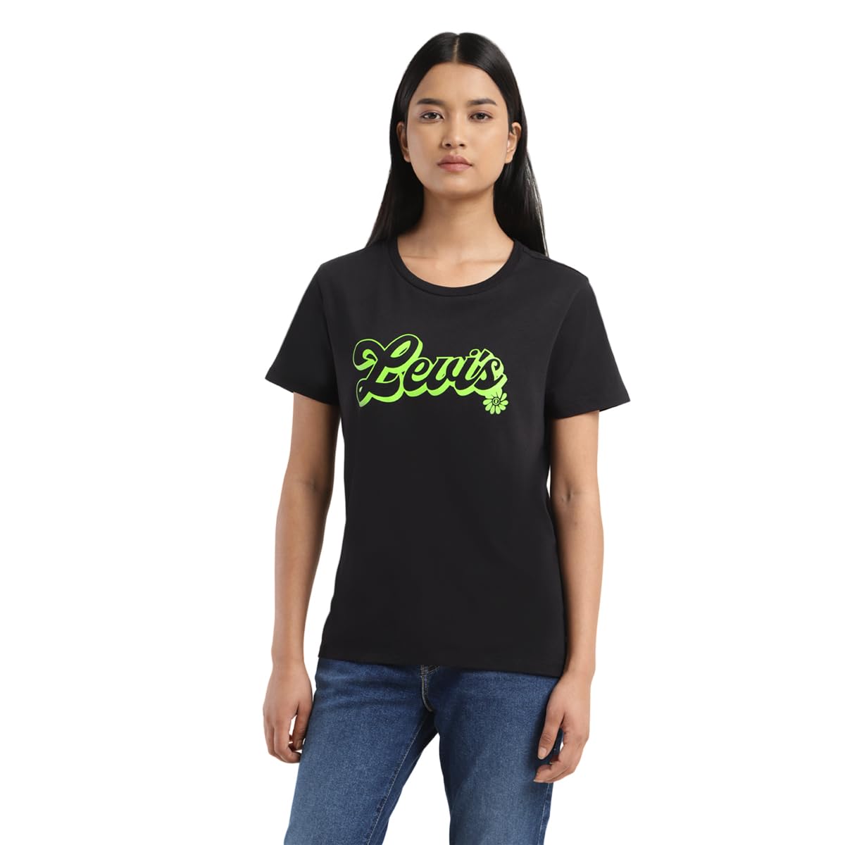 Levi'sWomen's Printed Regular Fit T-Shirt