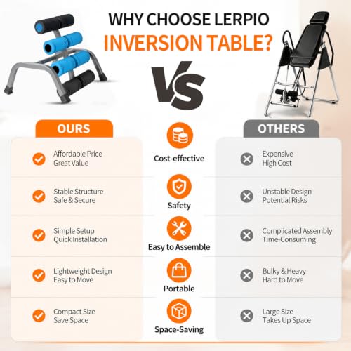 Lerpio Mini Inversion Table with Rollers, Back Extension Machine by Lerpio - Used condition - Image 7