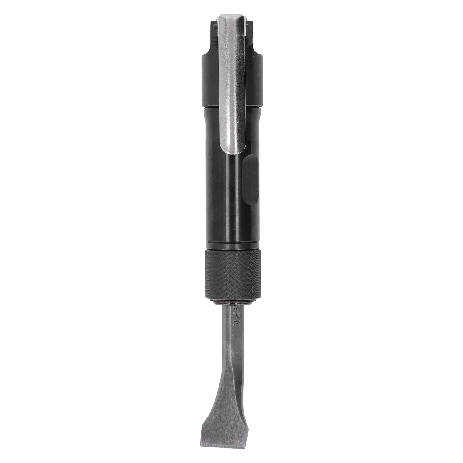 SIXRUN Kit de Pala Neumática de Aleación de Aluminio con Cincel Neumático de Tipo Recto, Cabezal Autoblocante de 4000 BPM, Entrada de 1 4 Pulgadas para Piezas Fundidas, Ranuras para Soldar, (Estilo
