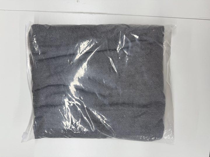 Woiil 100% Baumwolle Hundebademantel, Ultra Saugfähiger Bademantel Hund, Mit Klettverschluss Und Verstellbarem Gummizug, Maschinenwaschbar, Geeignet Für Große, Mittlere Und Kleine Hunde, Grau (M)