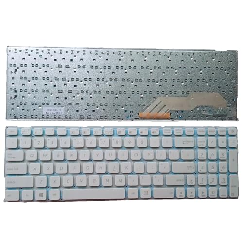 Clavier d'ordinateur portable US ASUS X541 touches blanches à membrane souple