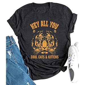 Vintage-Tiger-T-Shirt-for-Women-Funny-Graphic-Tee-Tops-Short-Sleeve-Casual-Loose-Tshirts-Blouse-Novelty-Tv-Show-T-Shirt Vintage Tiger T Shirt for Women Funny Graphic Tee Tops Short Sleeve Casual Loose Tshirts Blouse Novelty Tv Show T-Shirt (Large, Grey)