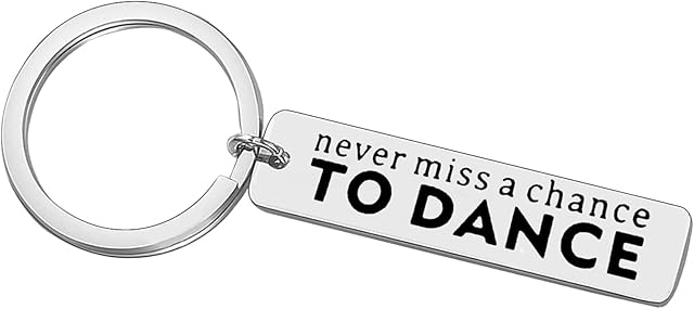 Dancer Gift Inspirational Dancer Keyring Ballet Jazz Hip Hop Latin Dancer Gift Encouragement Gifts for Dancer Friends Sister Daughter Dance Recitals Dance Teams Birthday Christmas Graduation Gift