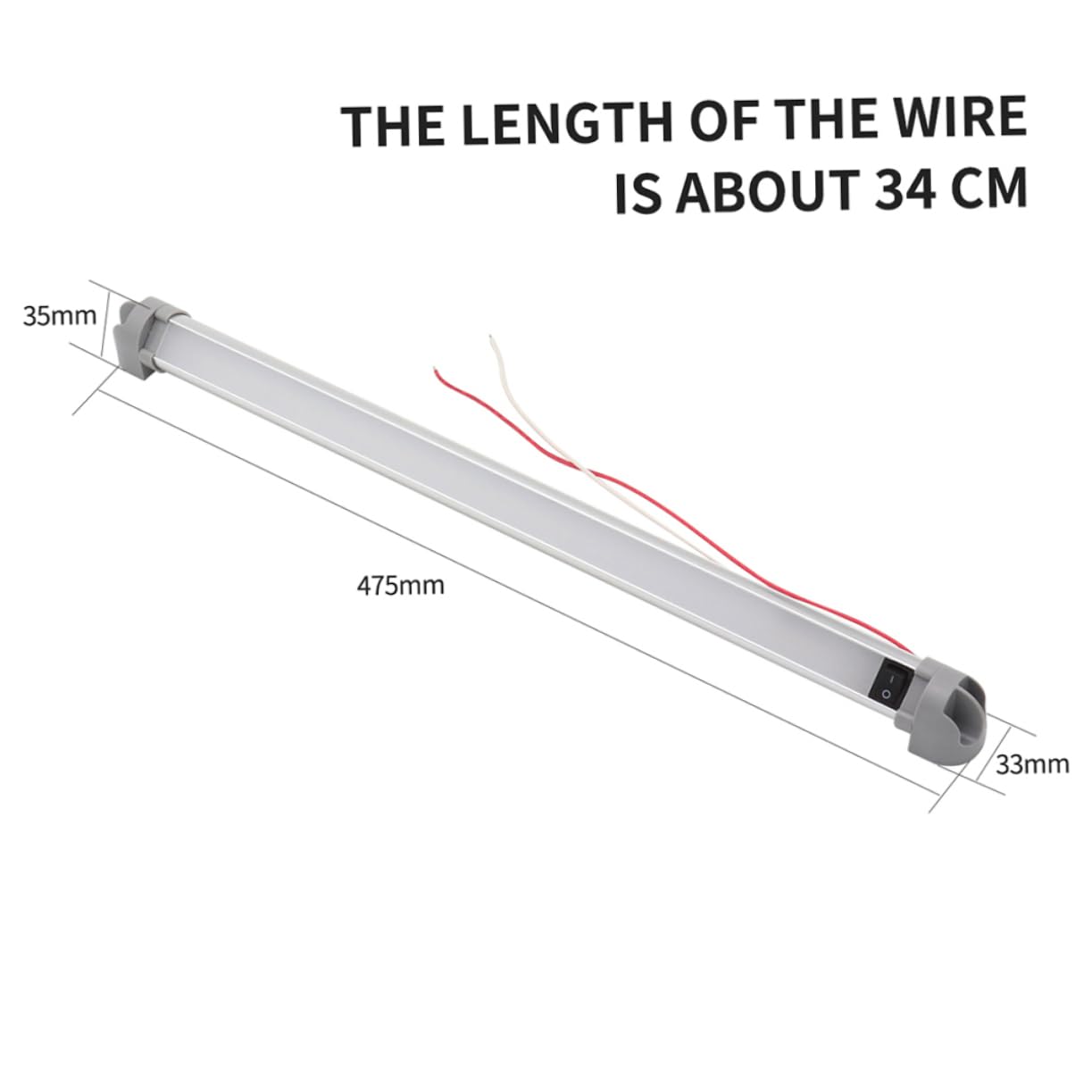 Ciieeo LED Interior Light Bar with LEDs Direction for Rvs Trucks and Indoor Spaces Long Easy Installation Durable Design