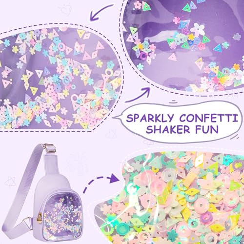 Image of Personalized 2 3 4 5 6 Year Old Girls Birthday Gift Ideas Kindergarten Graduation Gifts, Purple Toddler Kids Purse Sling Bag Crossbody Preschool Little Girl 2-4 3-5 4-6 Cute Stuff Initial M
