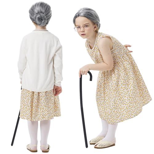 Disfraz niña Abuela para 100 Días de Escuela miniatura 3