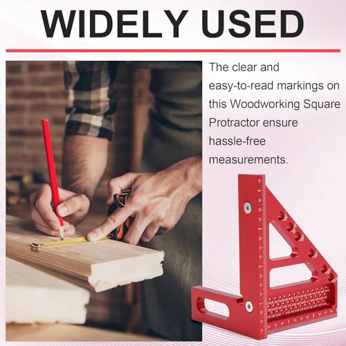 Escuadra Medidora Woodworking de Aleación de Aluminio miniatura 5