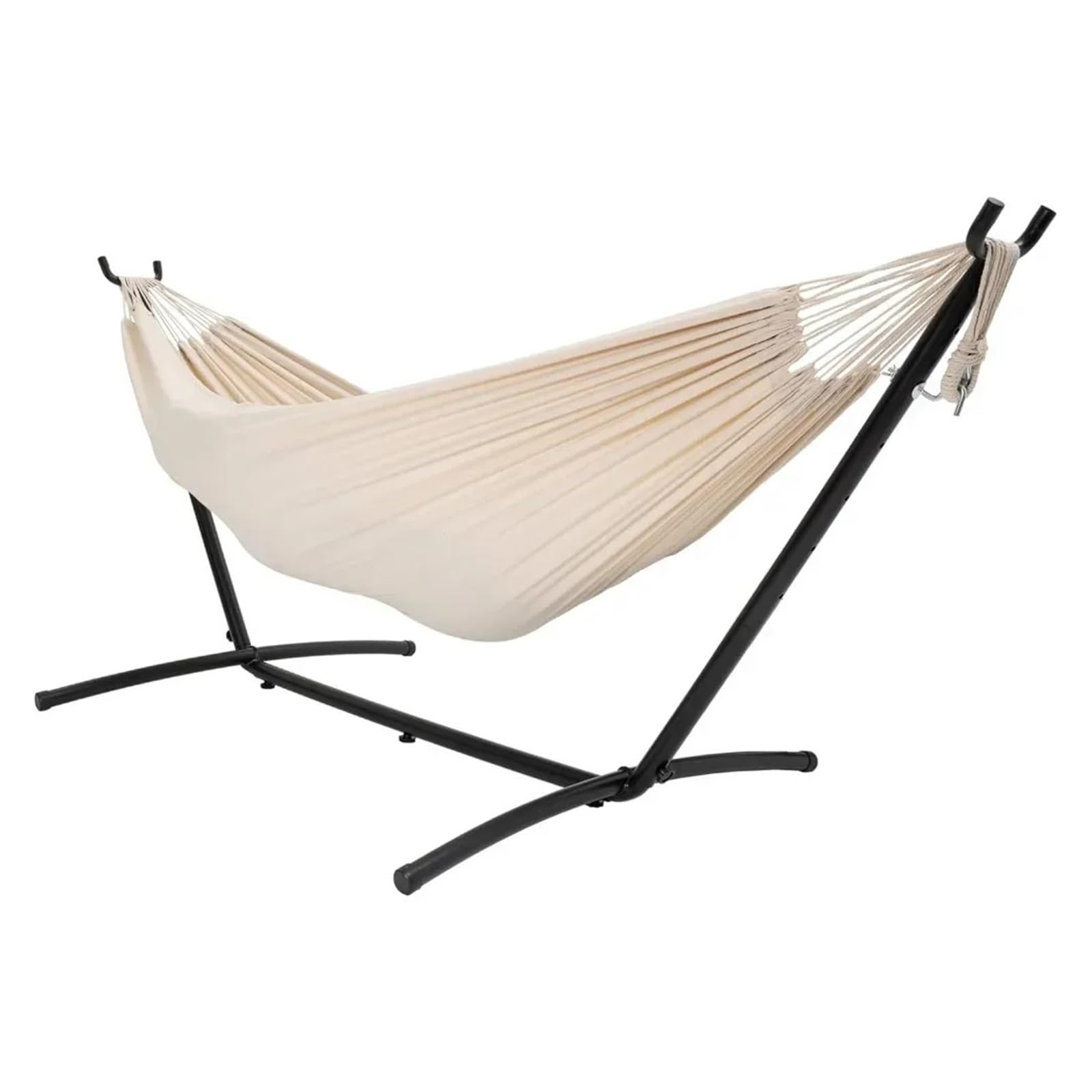 Hamaca, 2 Piezas Hamaca De Tela para Dos Personas con Soporte Acero para Acampar/Patio Trasero