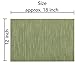 SHACOS Placemats Set of 6 Woven Vinyl Place Mats for Dining Table Wipe Clean Non Slip Christmas Table Mats (6, Olive Green)