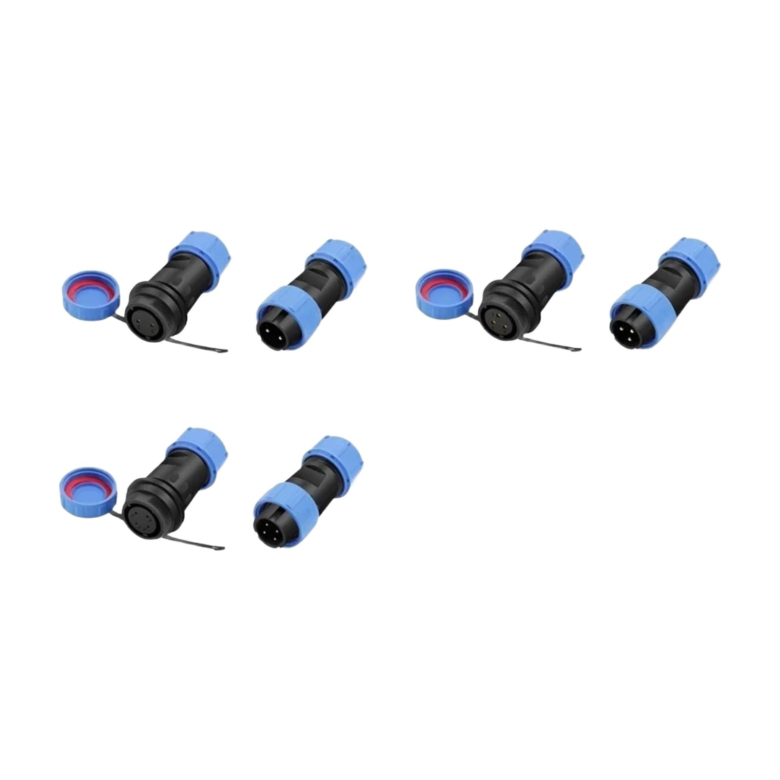 Conector de cableado SP21 sin soldadura con conexión por tornillo seguro de 3 pines, 5 sets