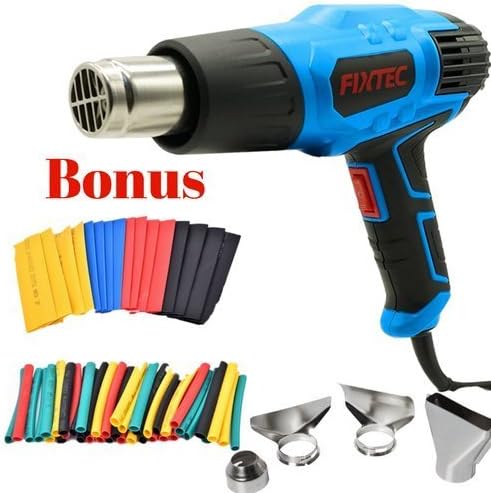 2018 JUST RELEASED Heat gun 1500W 662℉~1022℉ (350℃~550℃) with Heat Shrink Tubing Four Nozzle Attachments for Removing Paint, Bending Pipes, ShrinkingHeat Gun Heat Shrink Wrap