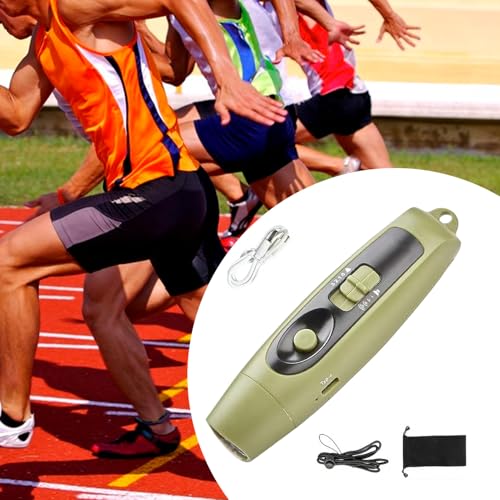 Sifflet electrique multifonction 3 bruits reglables avec lampe led rechargeable